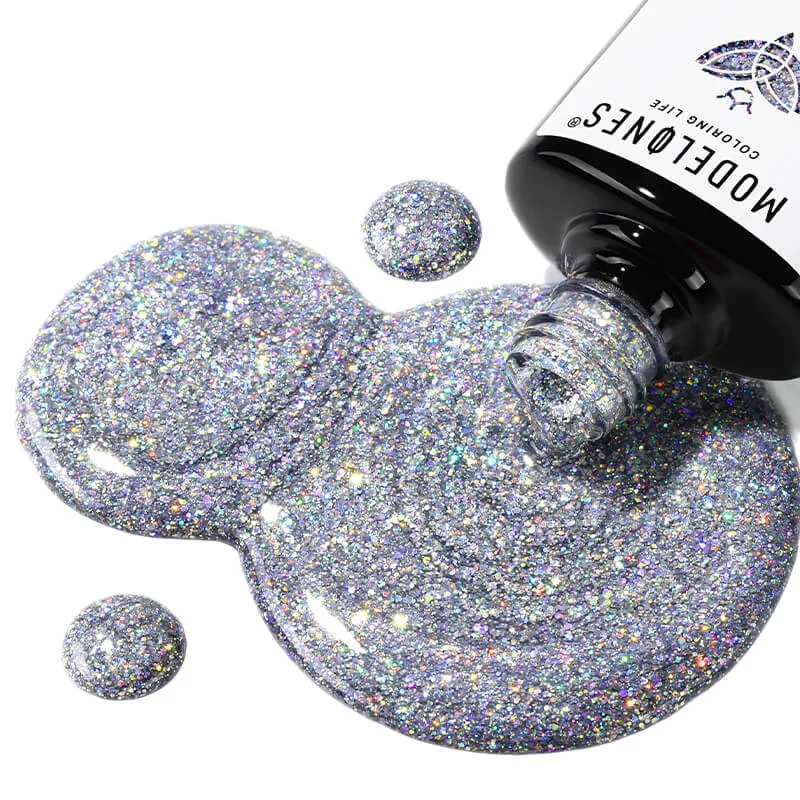 Modelones Inspire Gel Flashy Cosmos gellack 15ml grå