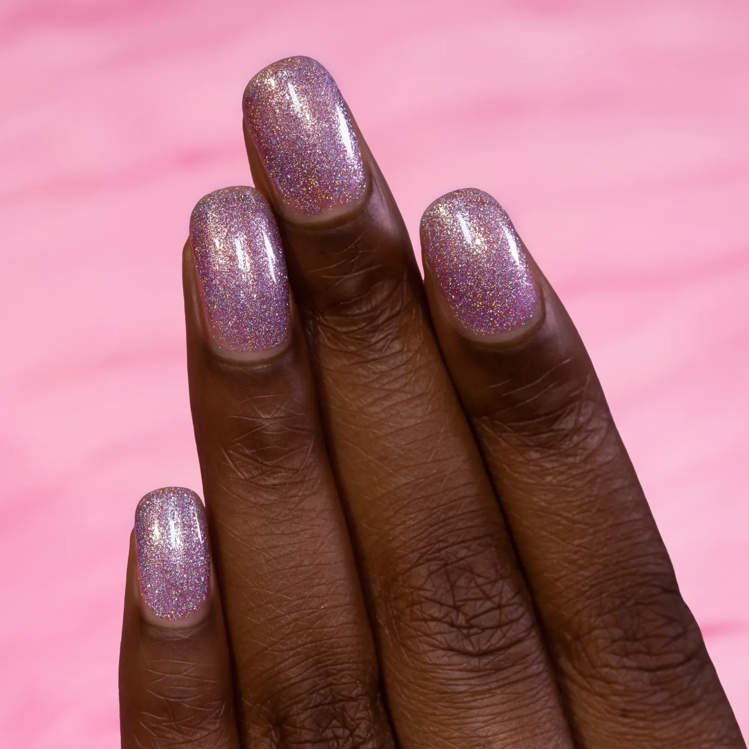 ILNP Sugar Cube nagellack lila holografiskt glitter