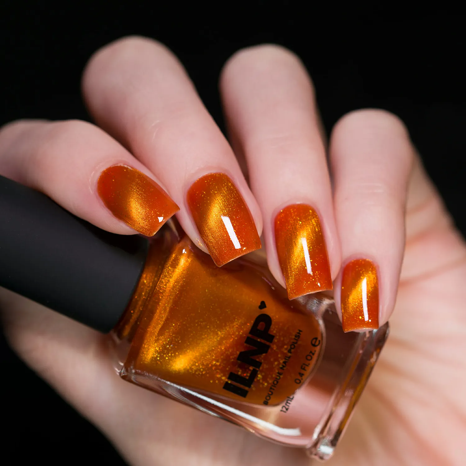 ILNP Golden Hour Amber nagellack magnetisk terrakotta