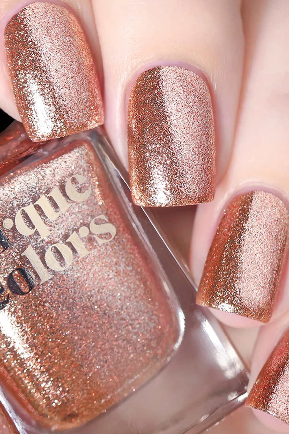 Cirque Colors Halcyon nagellack metalliskt roséguld