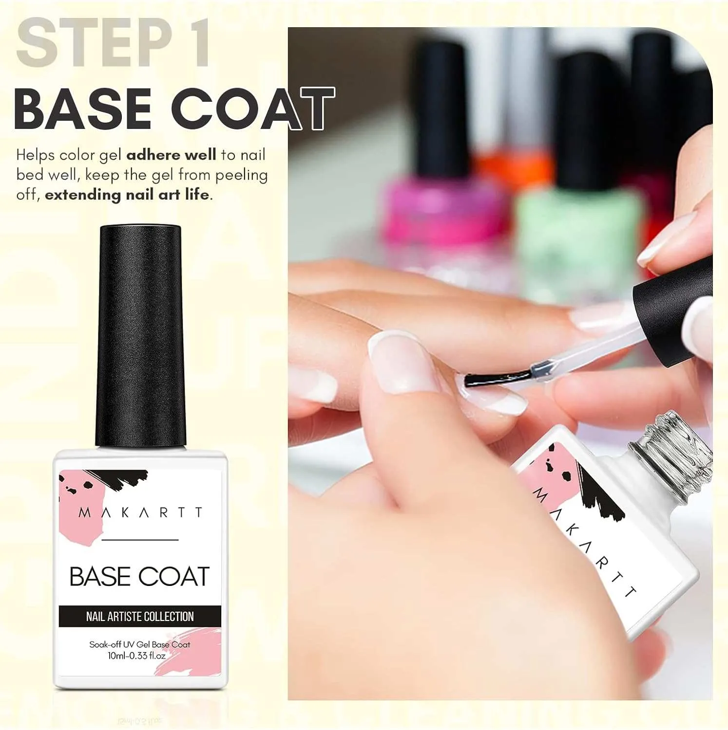 Makartt Base & Top Coat Set bas- och topplack 2-pack glans