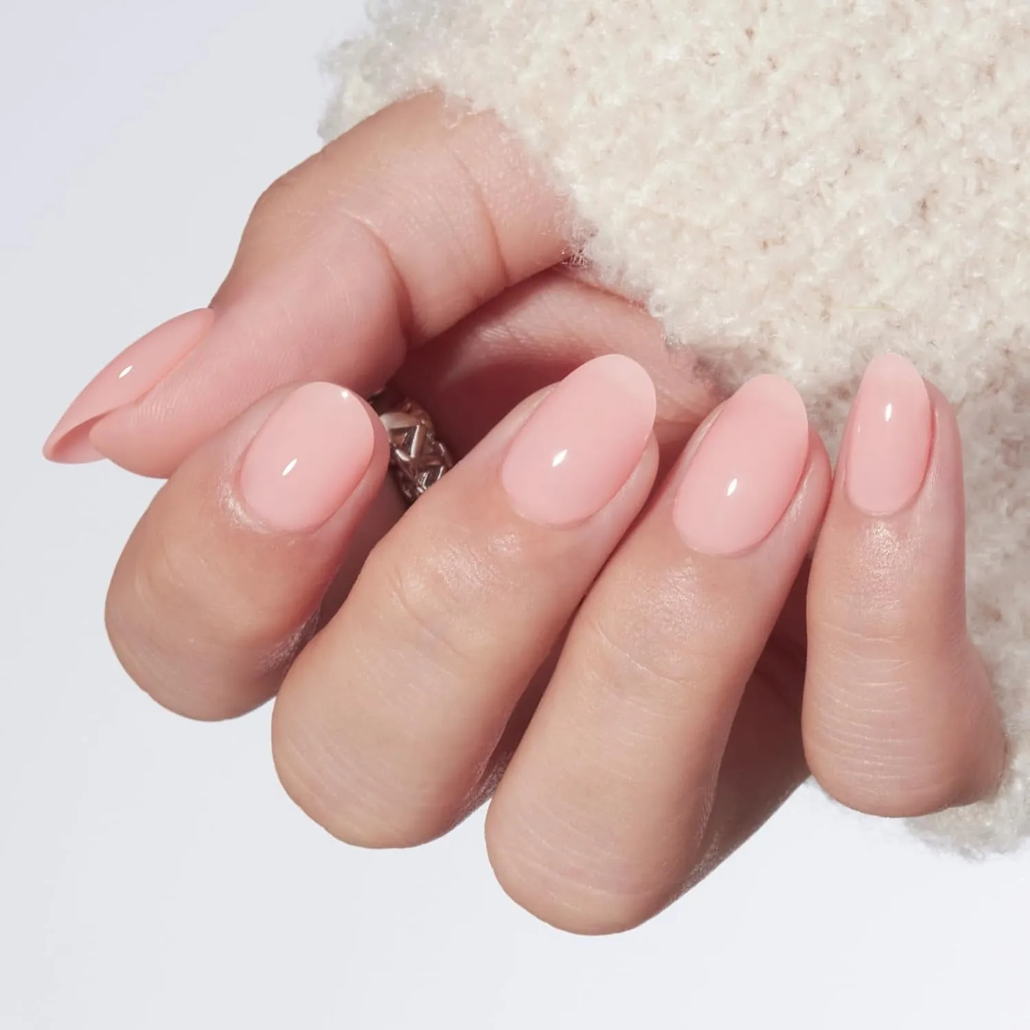 Modelones Milk Pink lösnaglar ljusrosa kräm