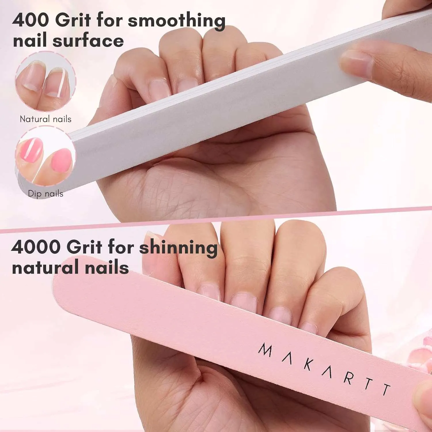 Makartt nagelvårdsset rosa 7 delar för nagelband