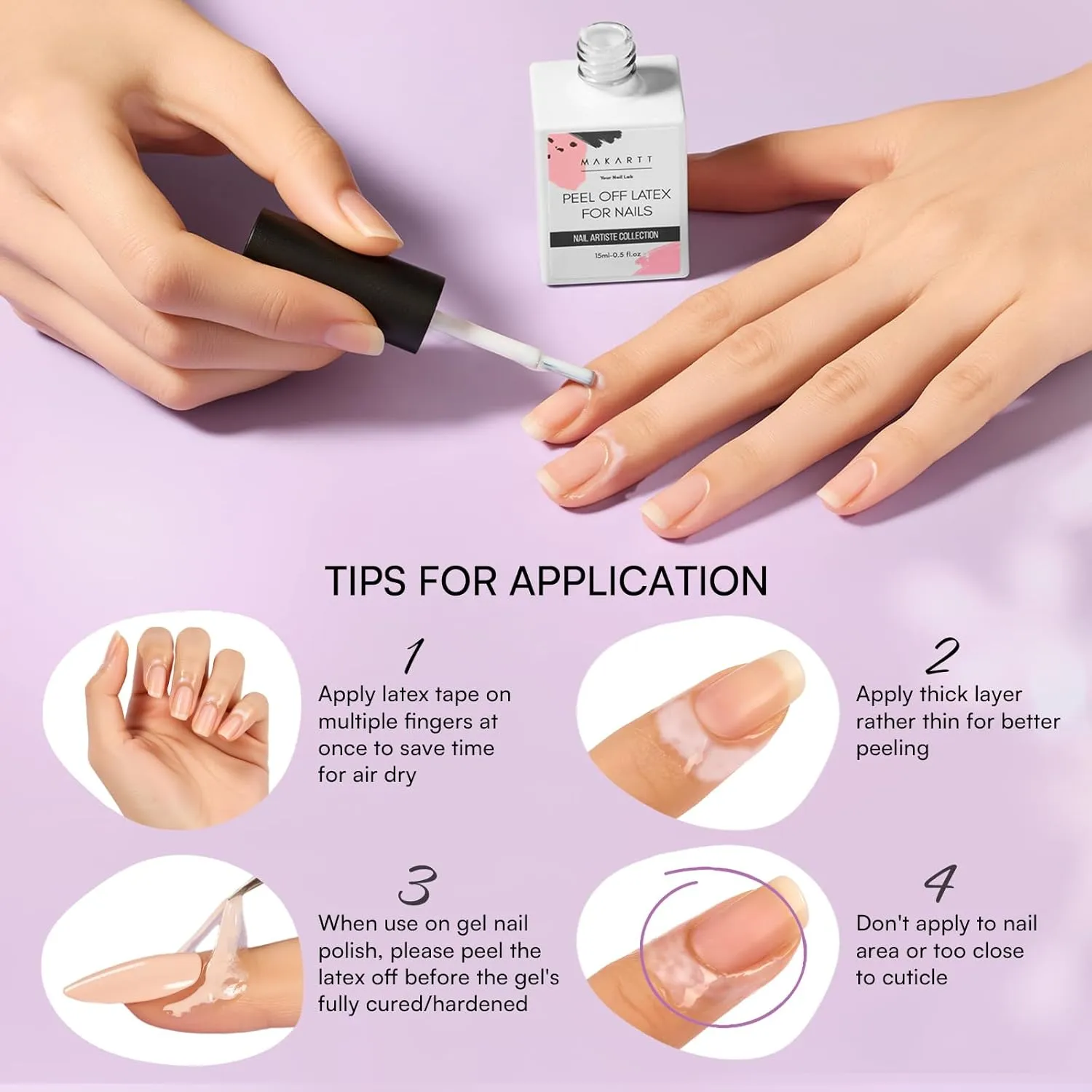 Makartt Liquid Latex nagellatex peel off skydd