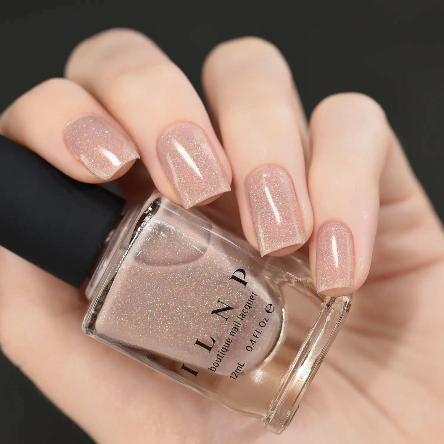 ILNP Chleo nagellack holografisk ljusrosa