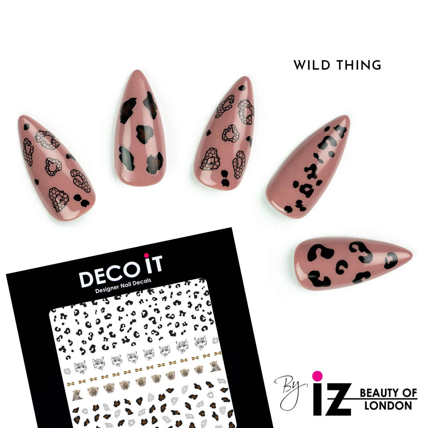 Iz Beauty Wild Thing nageldekaler leopard ca 90 st