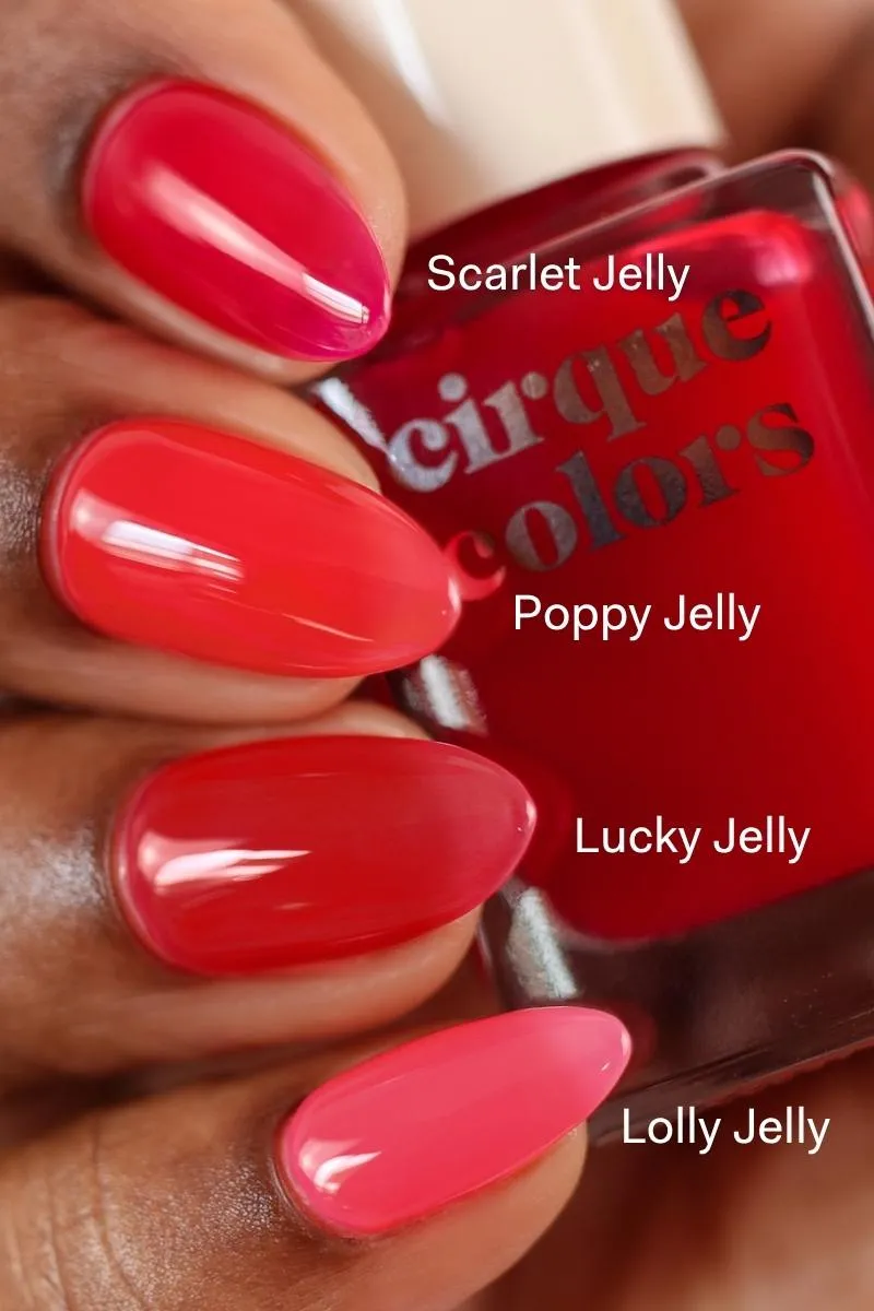 Cirque Colors Scarlet Jelly jelly nagellack röd