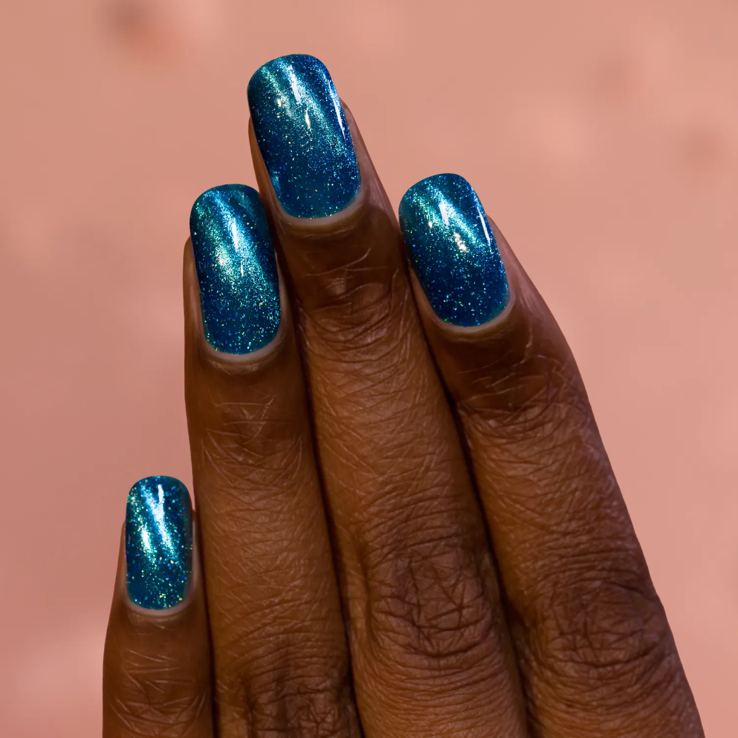 ILNP POP Blue Fizz nagellack elektrisk blå magnetisk