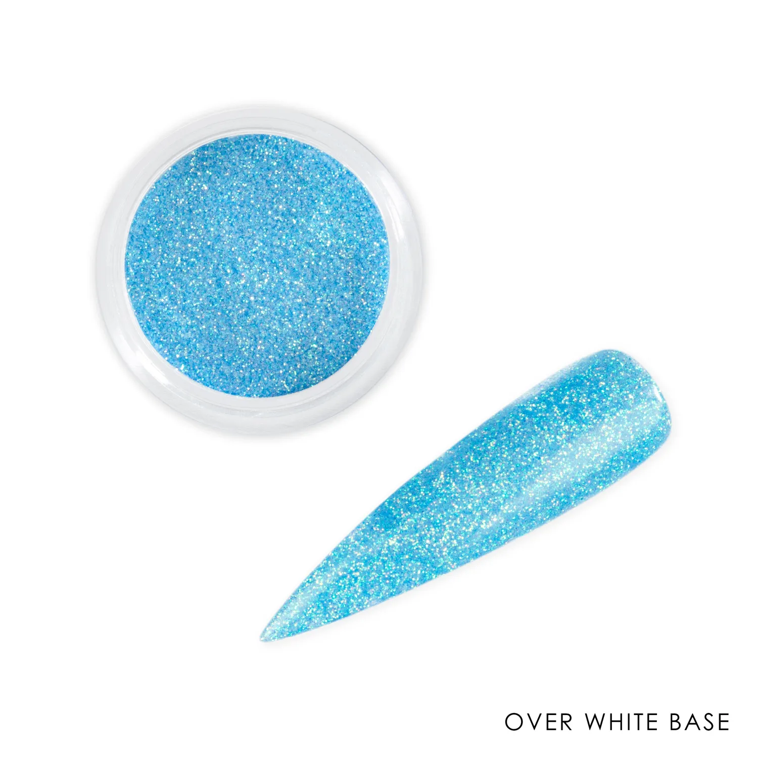 Iz Beauty Blue Mix nagelglitter 6g ljust blått fint