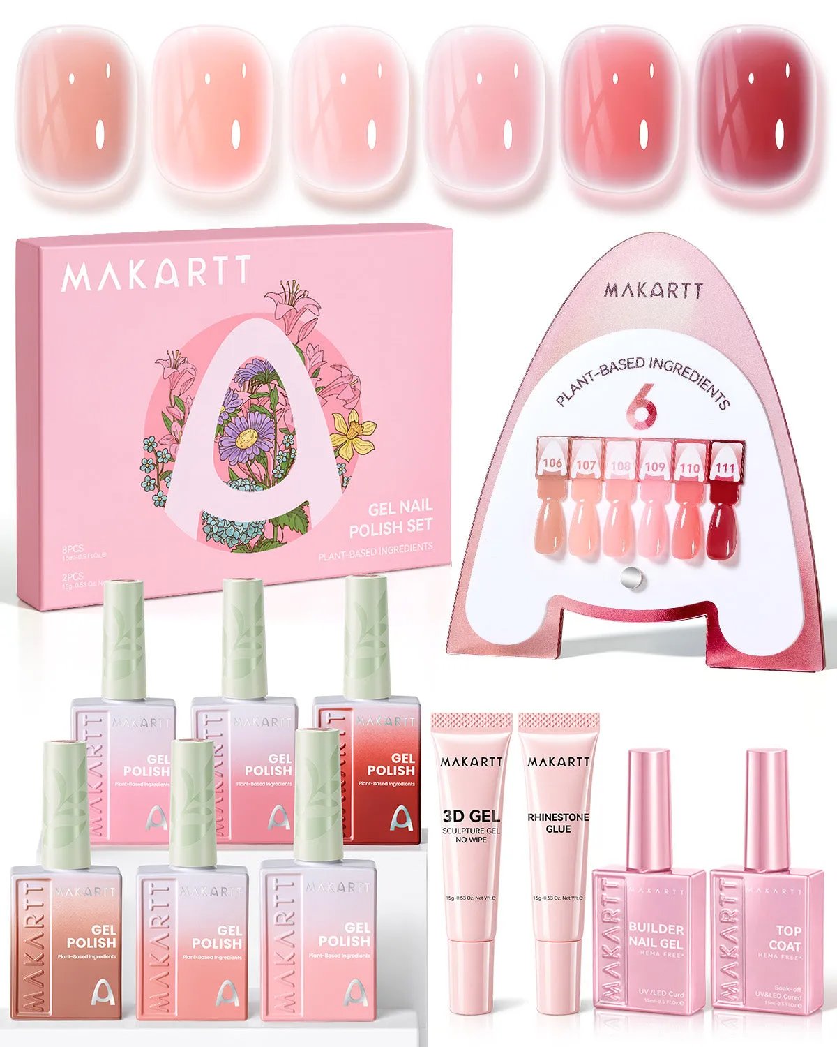 Makartt Plant-Based nagelgel Autumn Romance växtbaserad