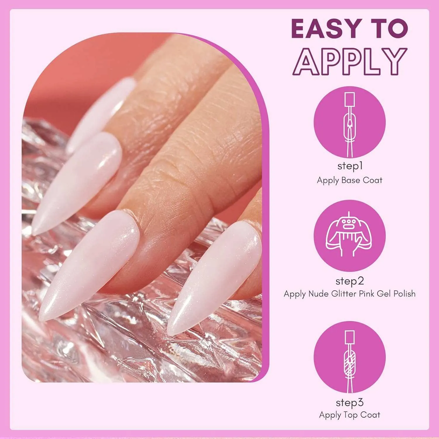 Makartt Nail Gel Polish gellack noir blanc kit