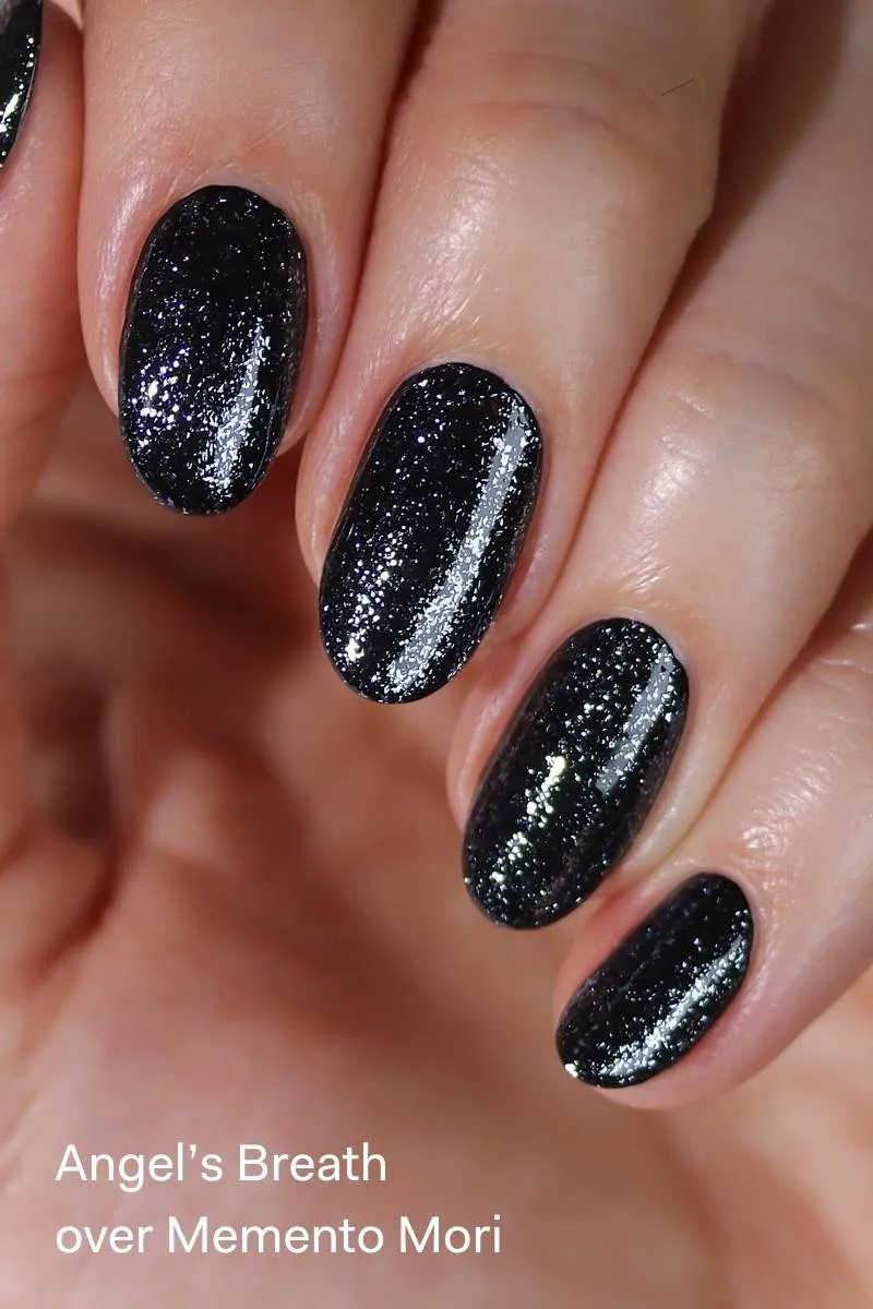 Cirque Colors Angel's Breath shimmer topper silvervitt