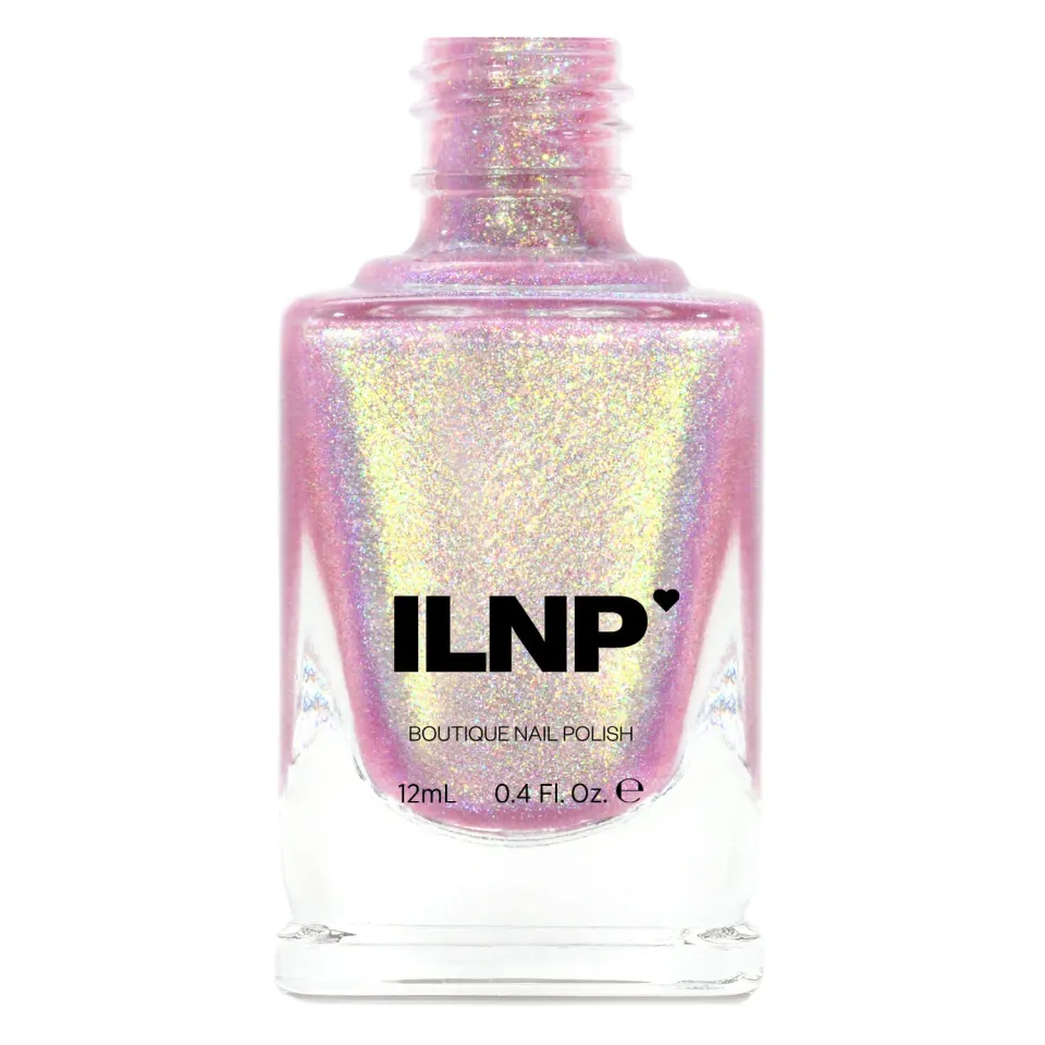 ILNP Opal Sunset nagellack rosa holografisk