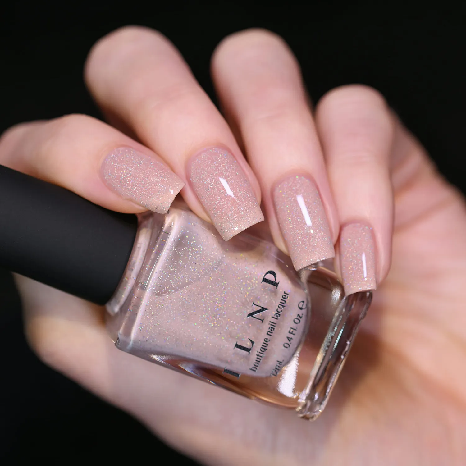 ILNP Birthday Suit nagellack nude holografisk