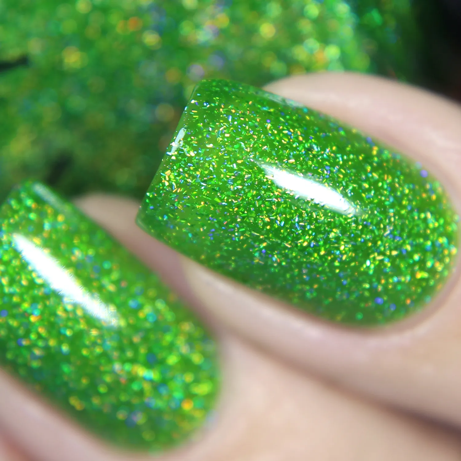 ILNP Someday nagellack limegrön holografisk