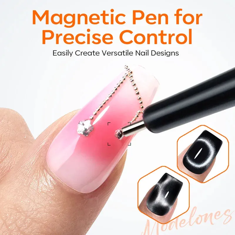 Modelones Cat Eye magnetset nagelverktyg 15-pack