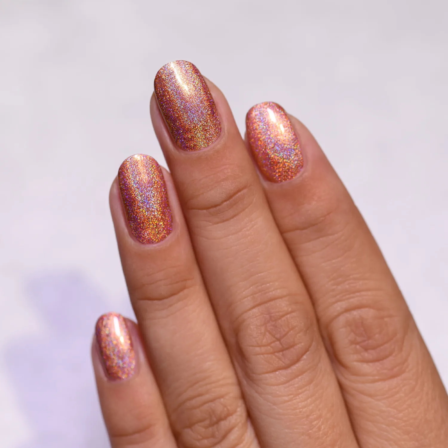 ILNP Ultra Holo Grace nagellack guldpeach holografiskt