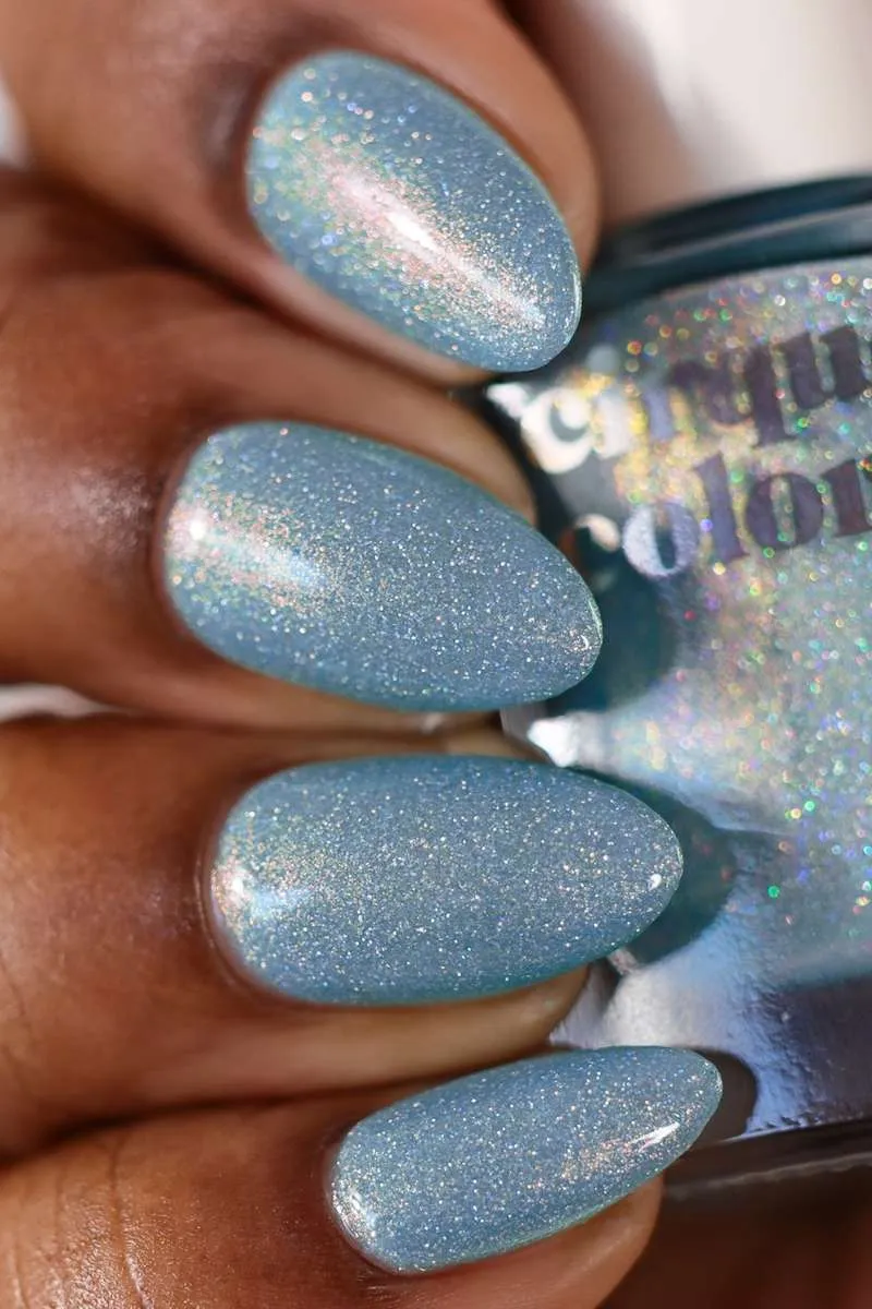 Cirque Colors Stunt Queen nagellack turkos holo