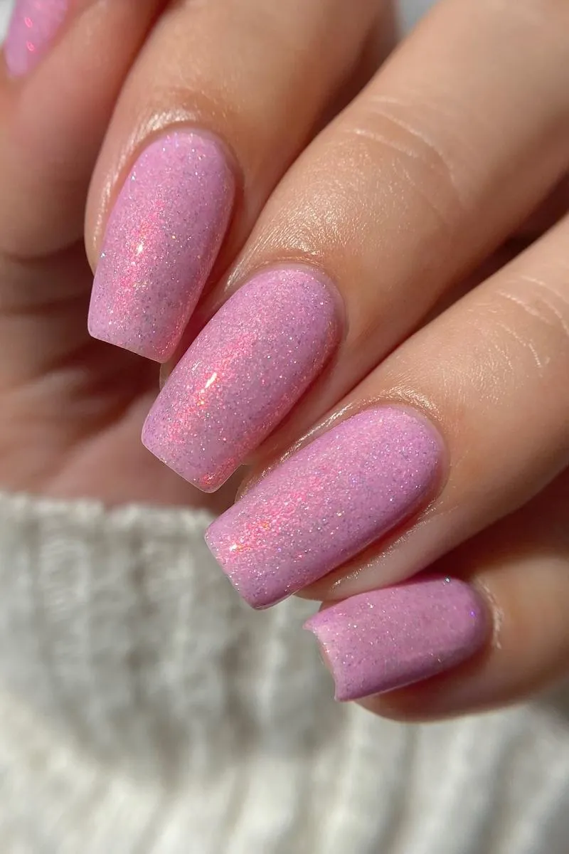 Cirque Colors Marionette nagellack pastellrosa holografisk
