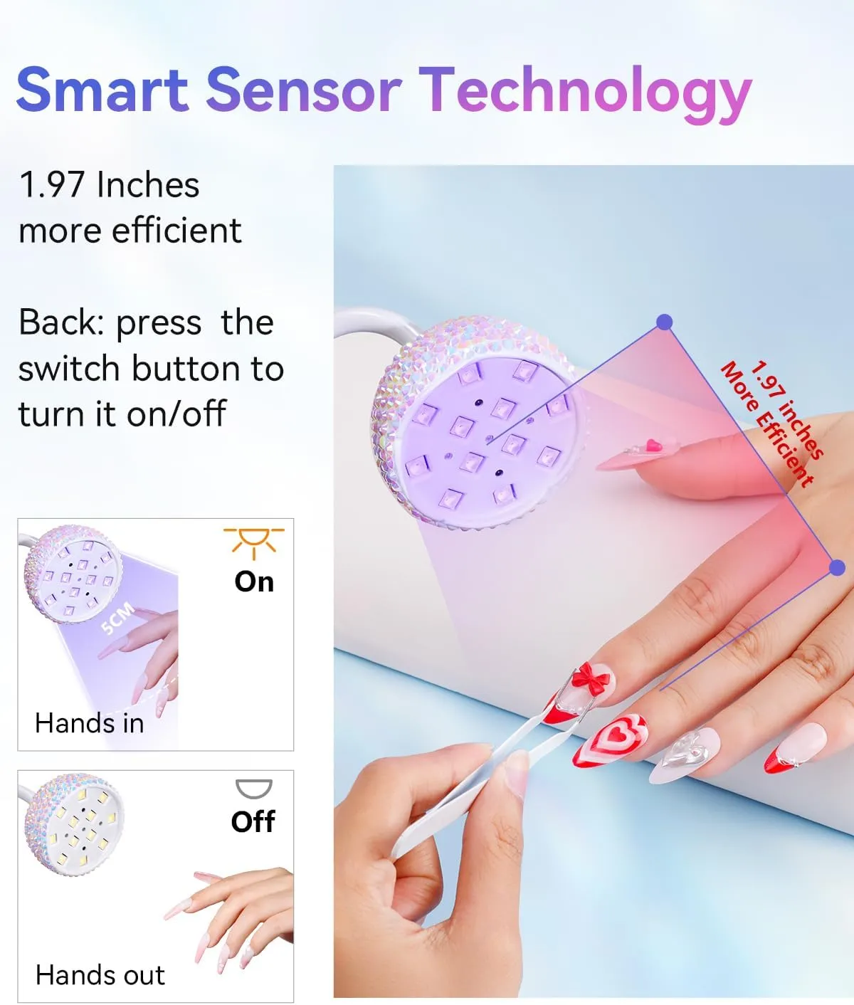 Makartt Gooseneck Flash Cure UV LED nagellampa