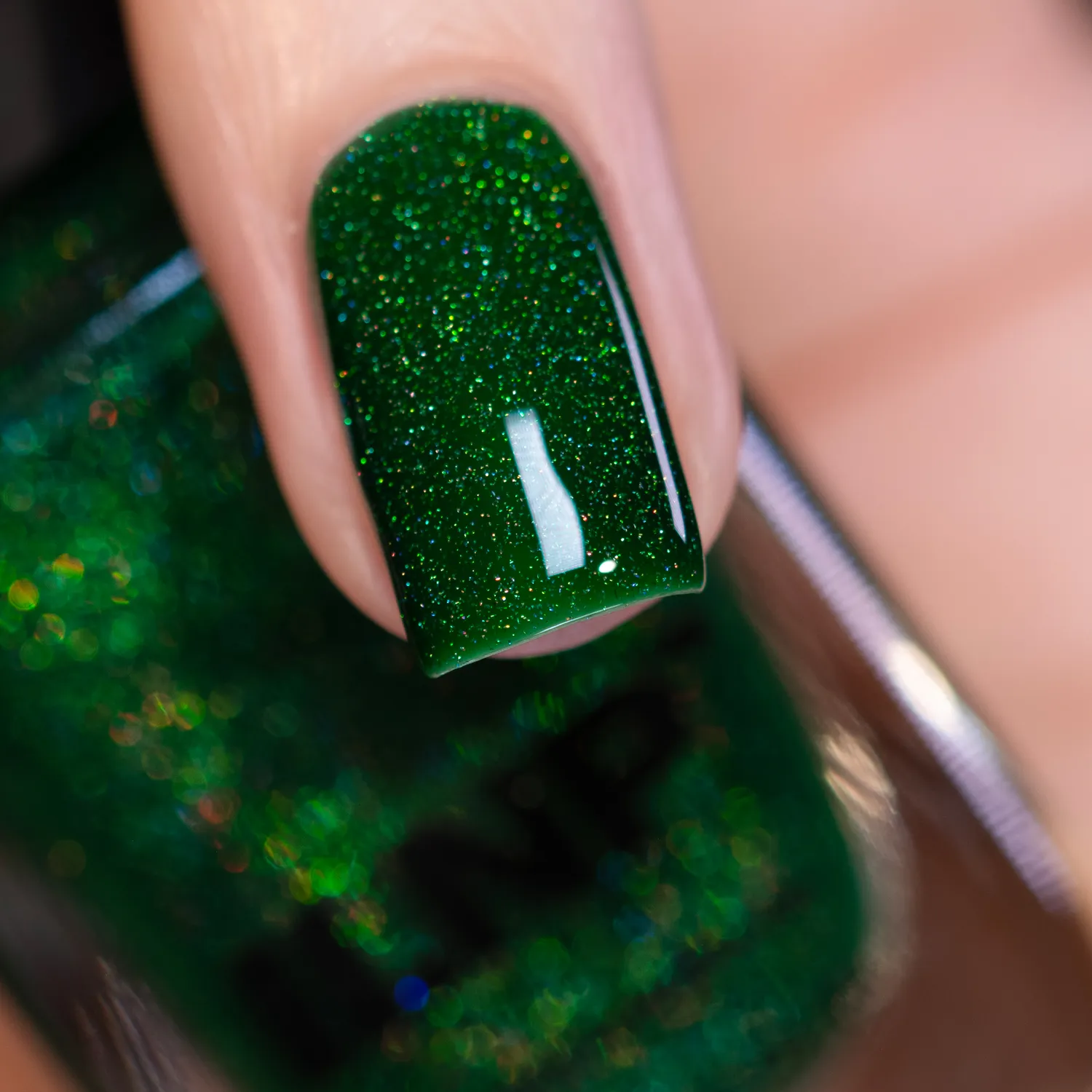 ILNP Playground Caterpillar nagellack grön jelly