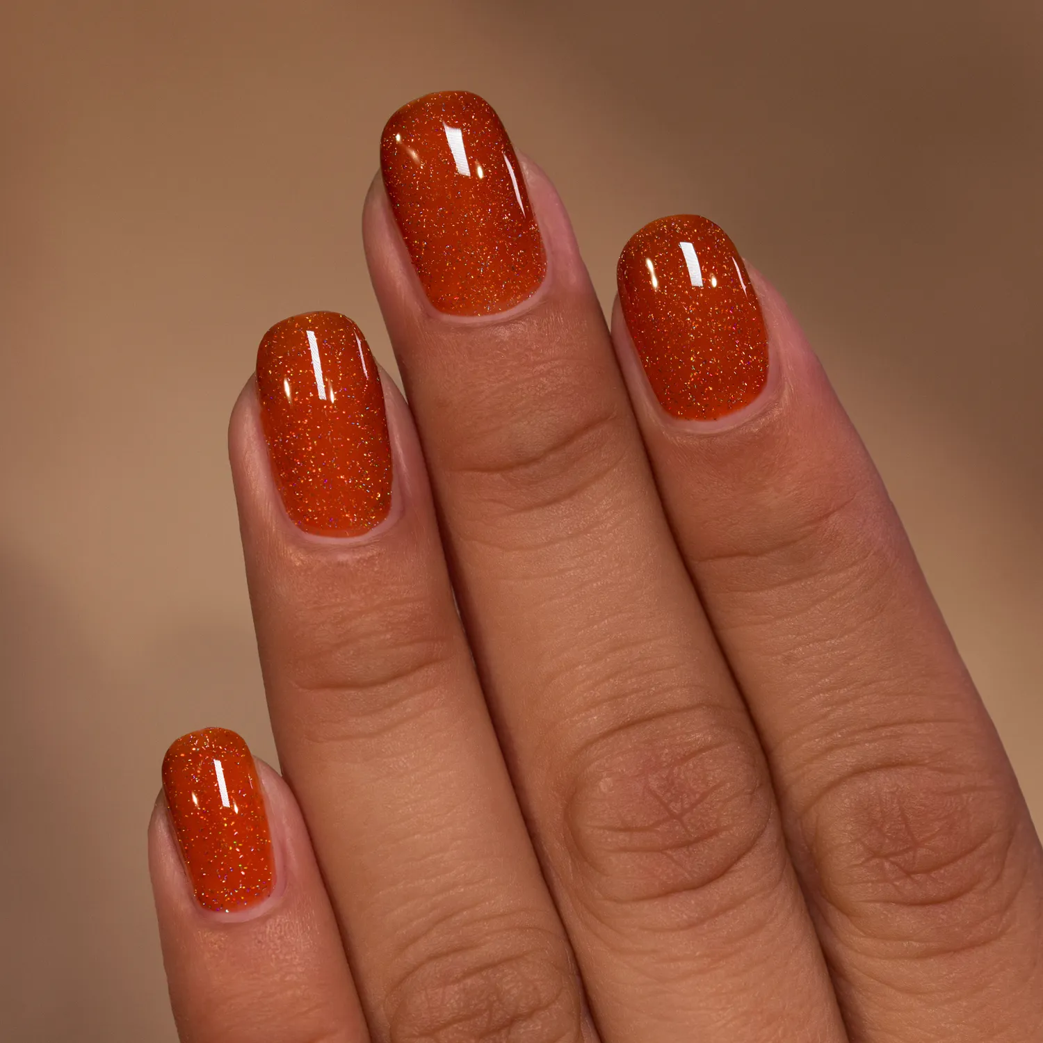 ILNP Vineyard Hidden Path nagellack mahognybrun holografisk
