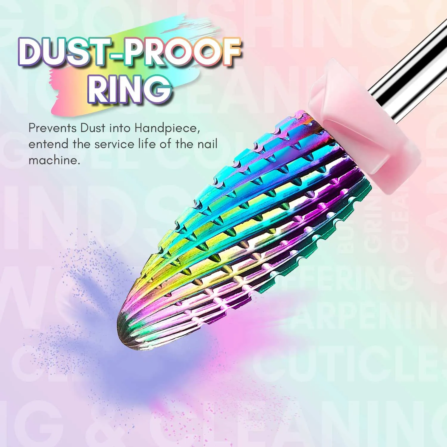 Makartt Nail Drill Bits Set fräsbits 10-pack gelborttagning