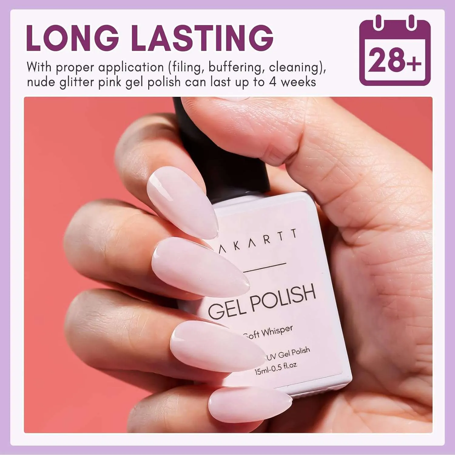 Makartt Nail Gel Polish gellack noir blanc kit