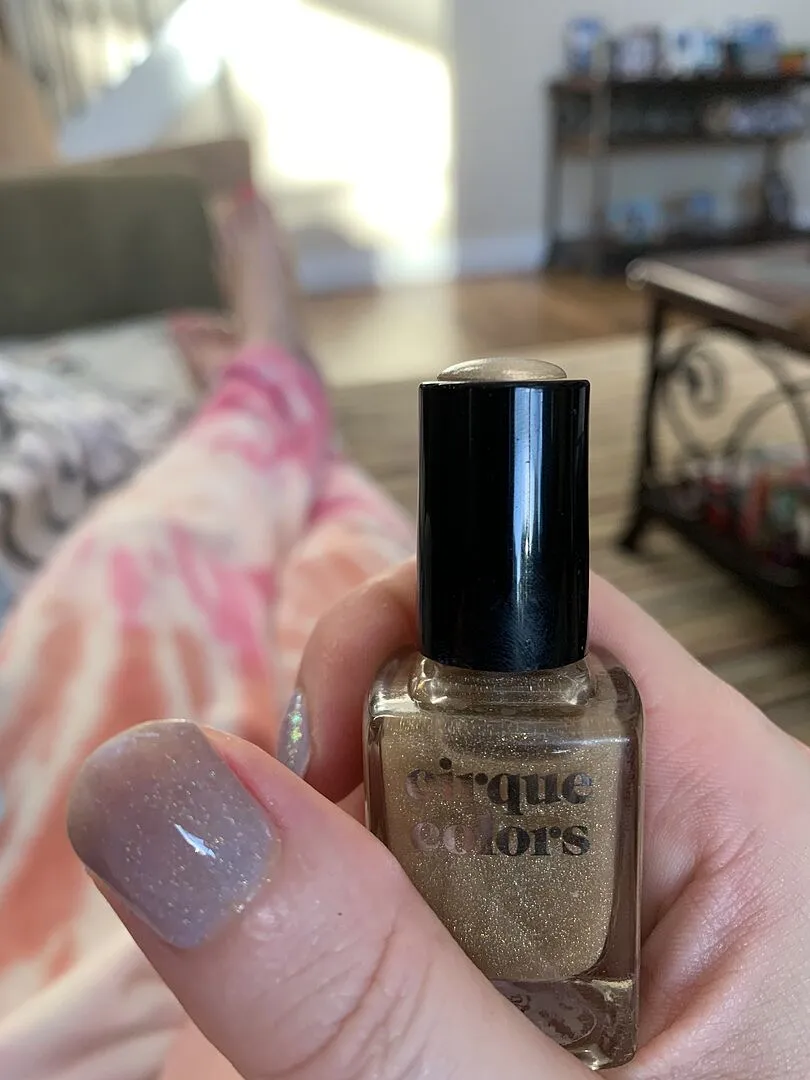 Cirque Colors Lumière topper guld glitter