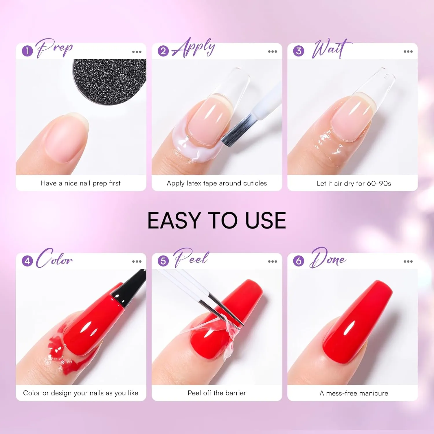 Makartt Liquid Latex nagellatex peel off skydd