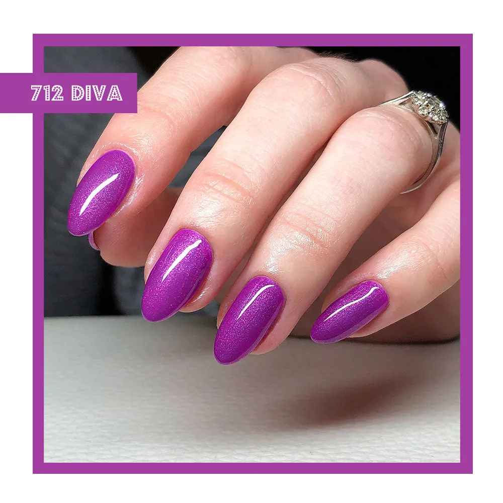 Iz Beauty Pro Colour Diva IZ712 gel polish 4g violett skimrande