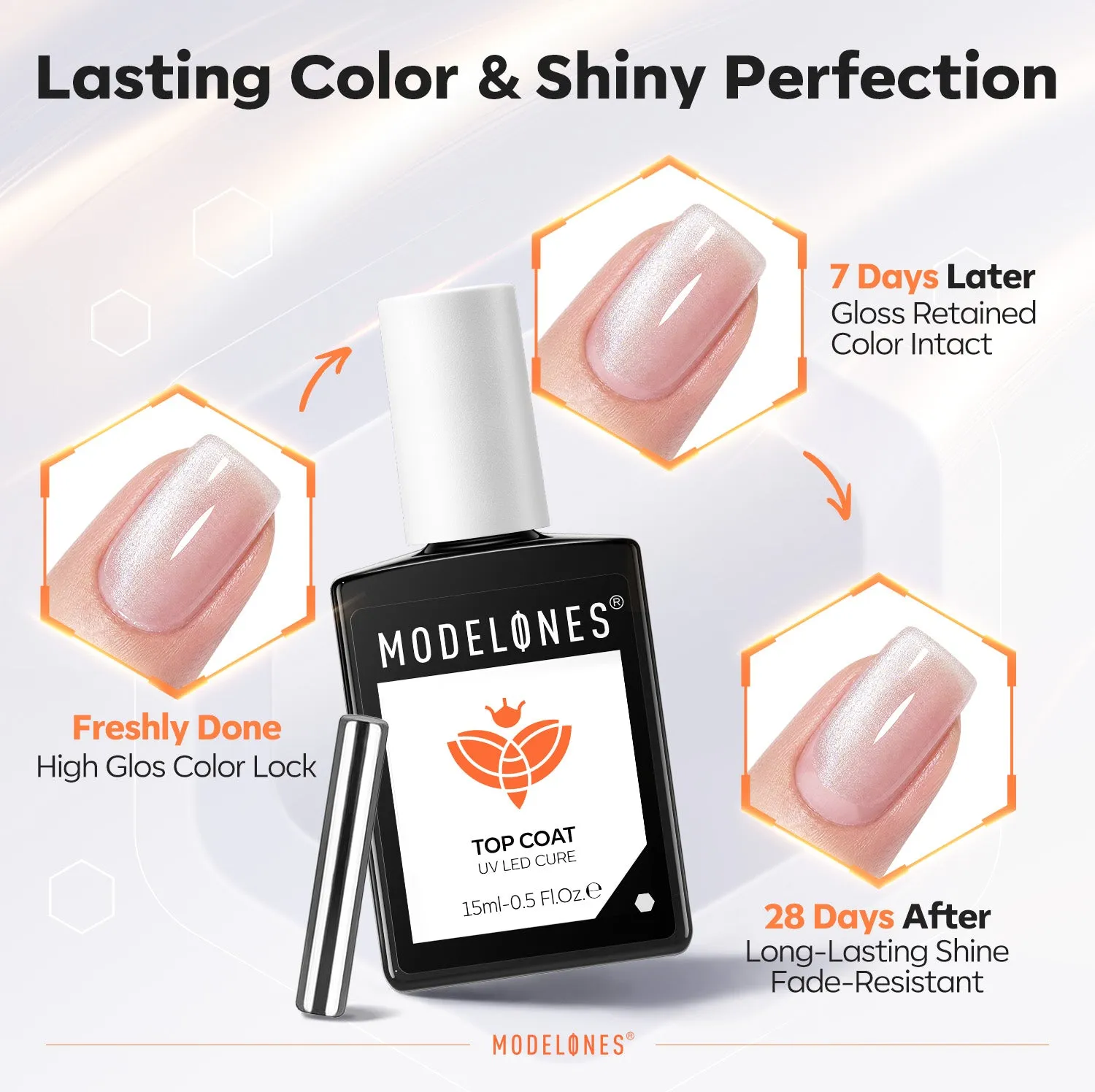 Modelones Cat Eye top coat magnetiskt transparent