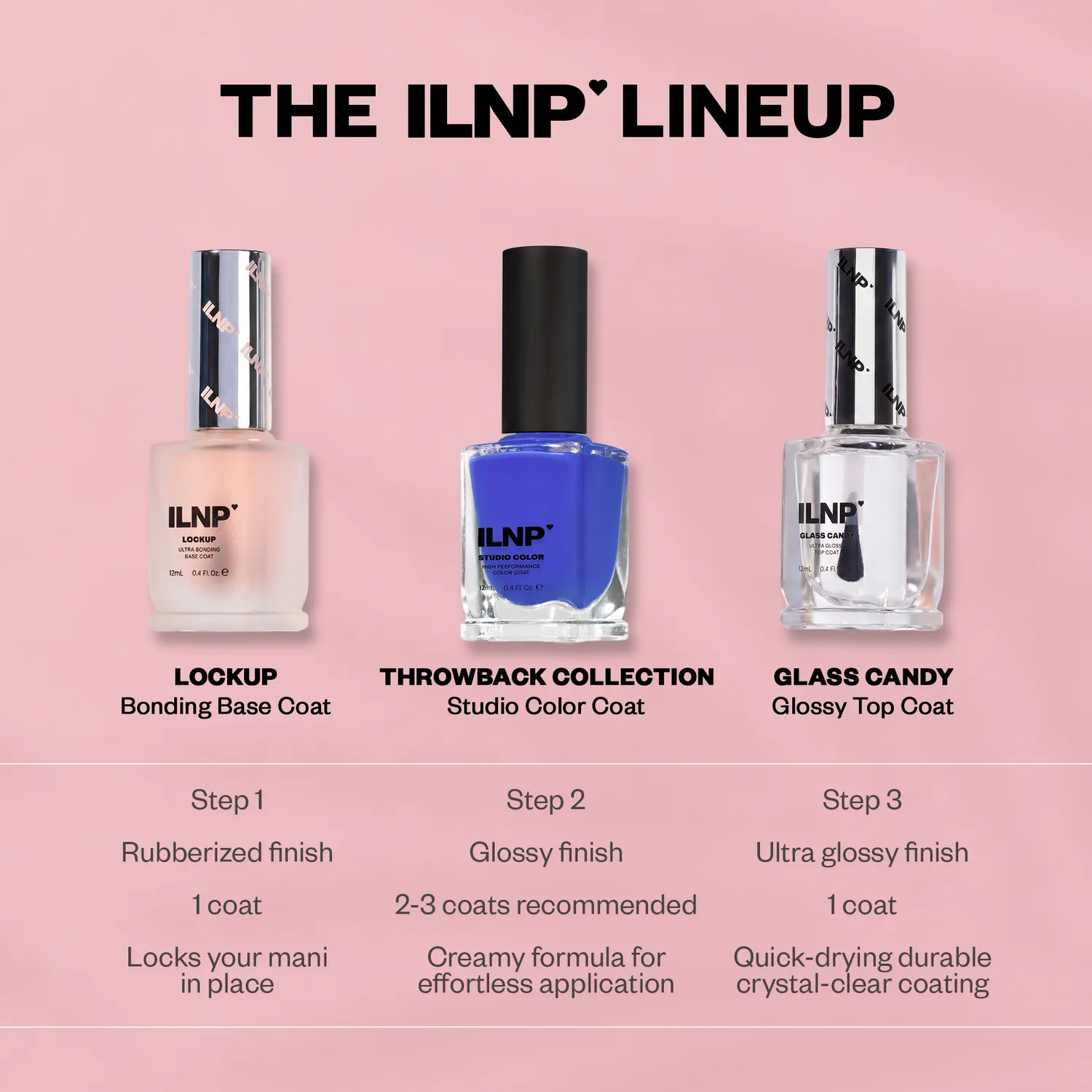 ILNP Throwback Collection nagellack 6-pack krämig