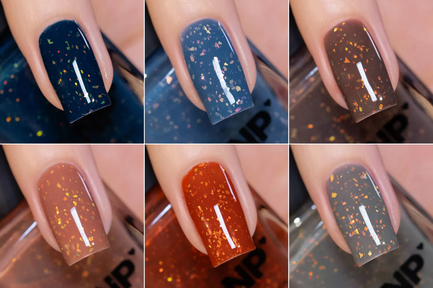 ILNP After The Rain nagellacksset 6-pack flakie shimmer