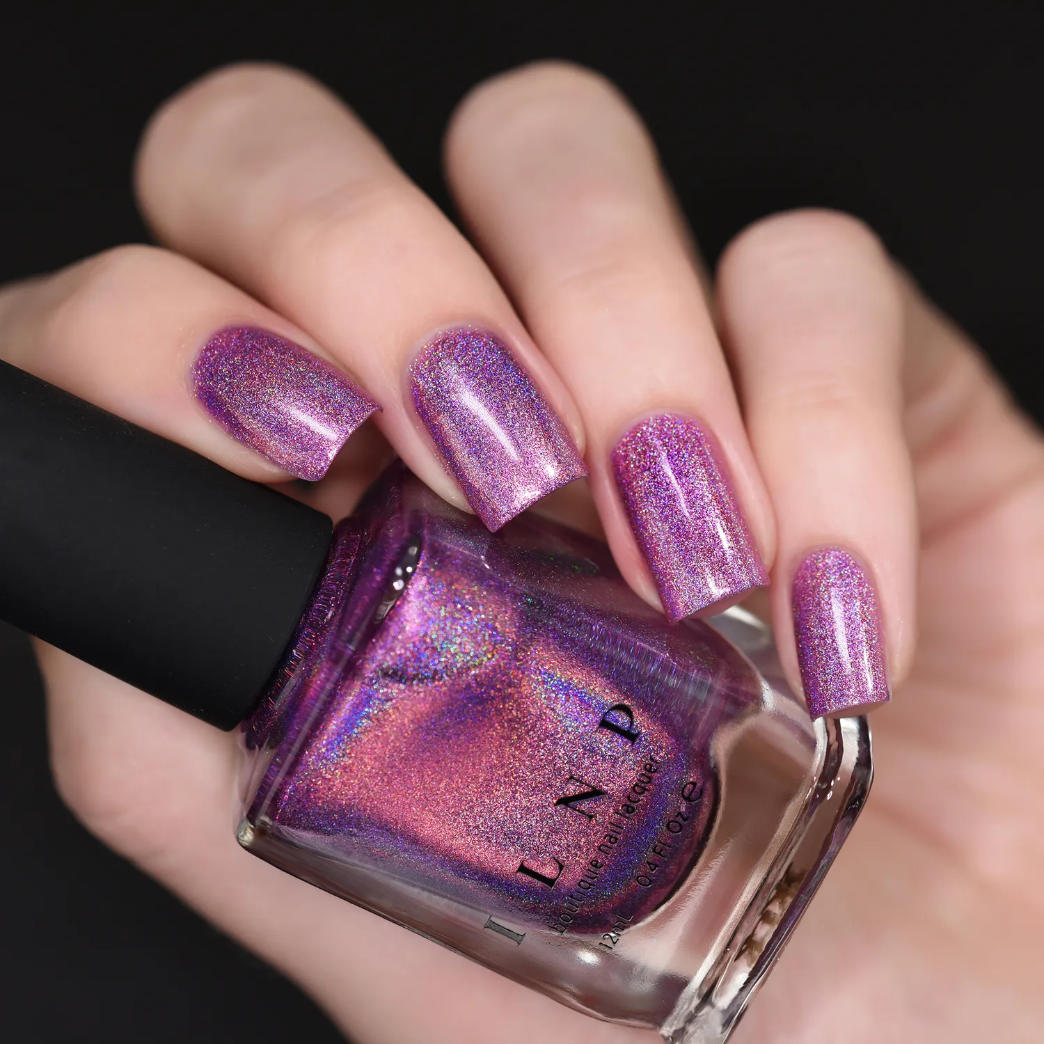 ILNP Ultra Holo Pick Me Up nagellack lila holografiskt