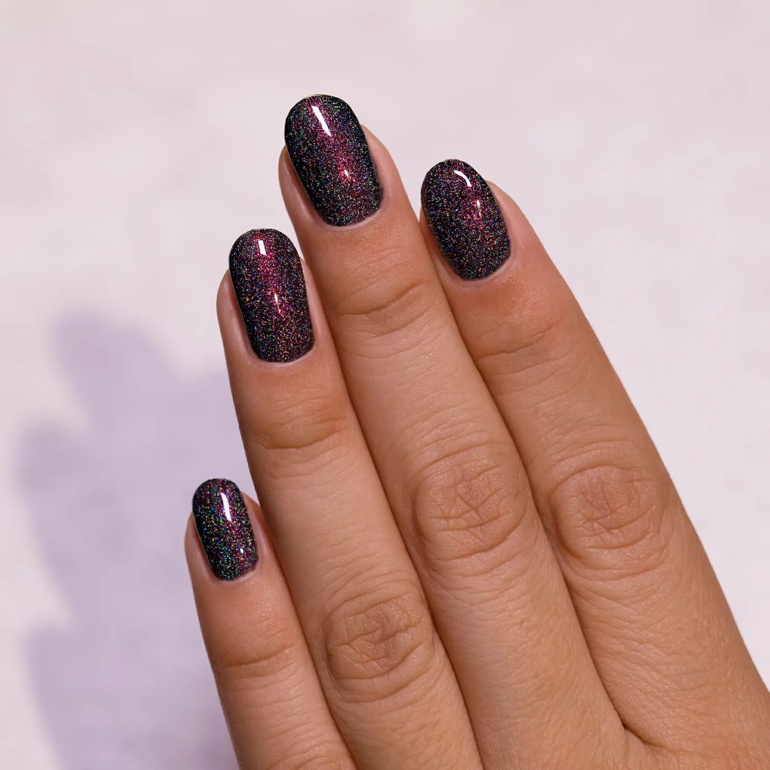 ILNP Revival nagellack holografisk svart röd
