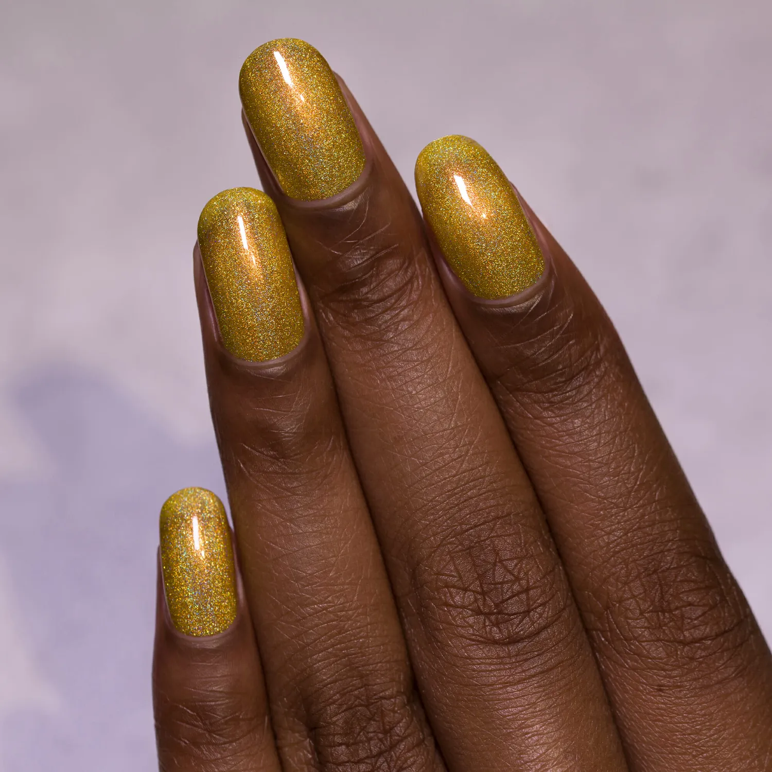 ILNP Funshine Smoothie nagellack gul holografisk