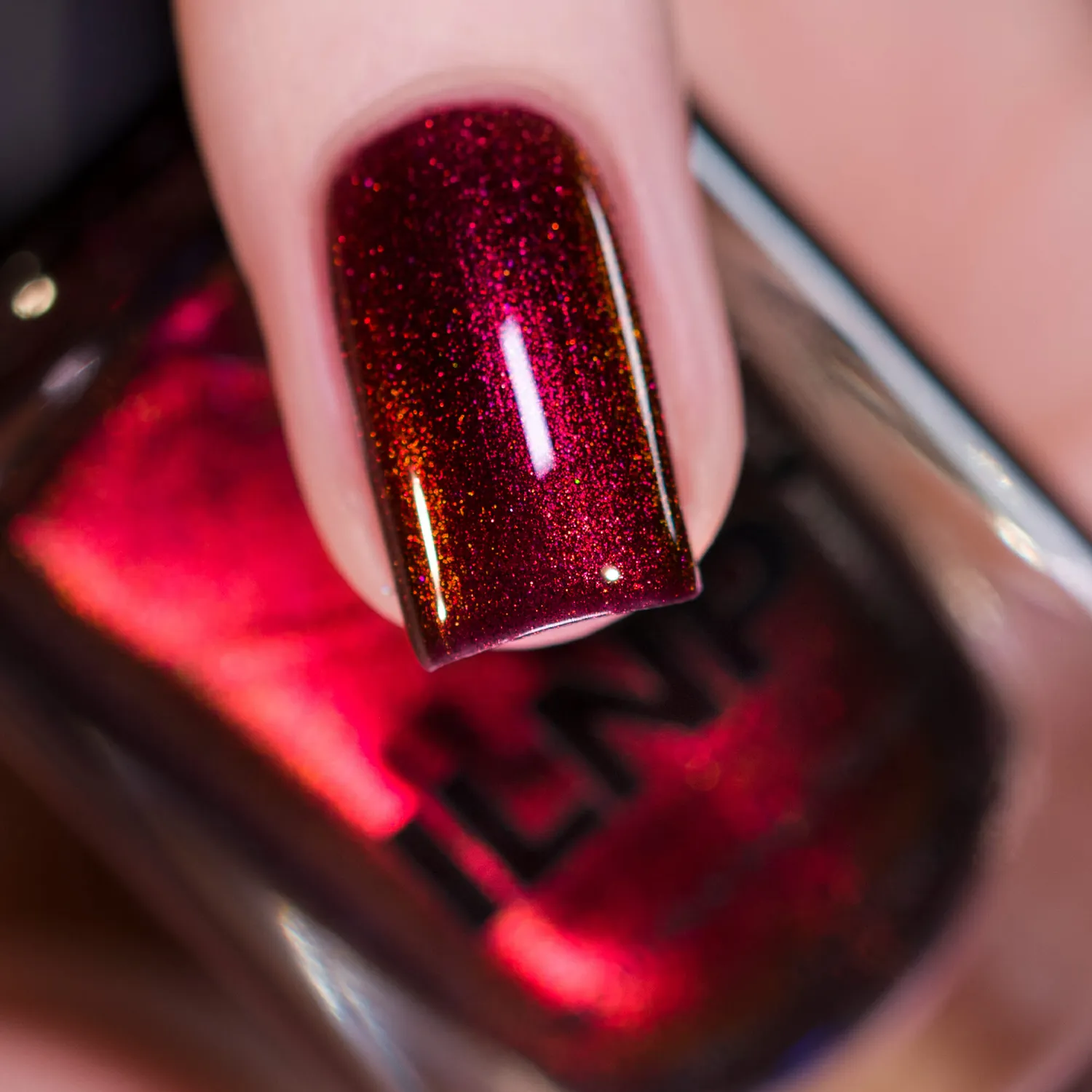 ILNP Tis The Season Dear Santa nagellack duokrom röd