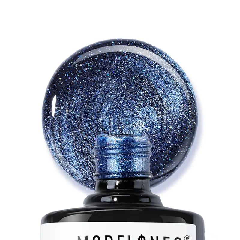 Modelones Inspire Gel Oceanic Glow gellack 15 ml blå cat eye