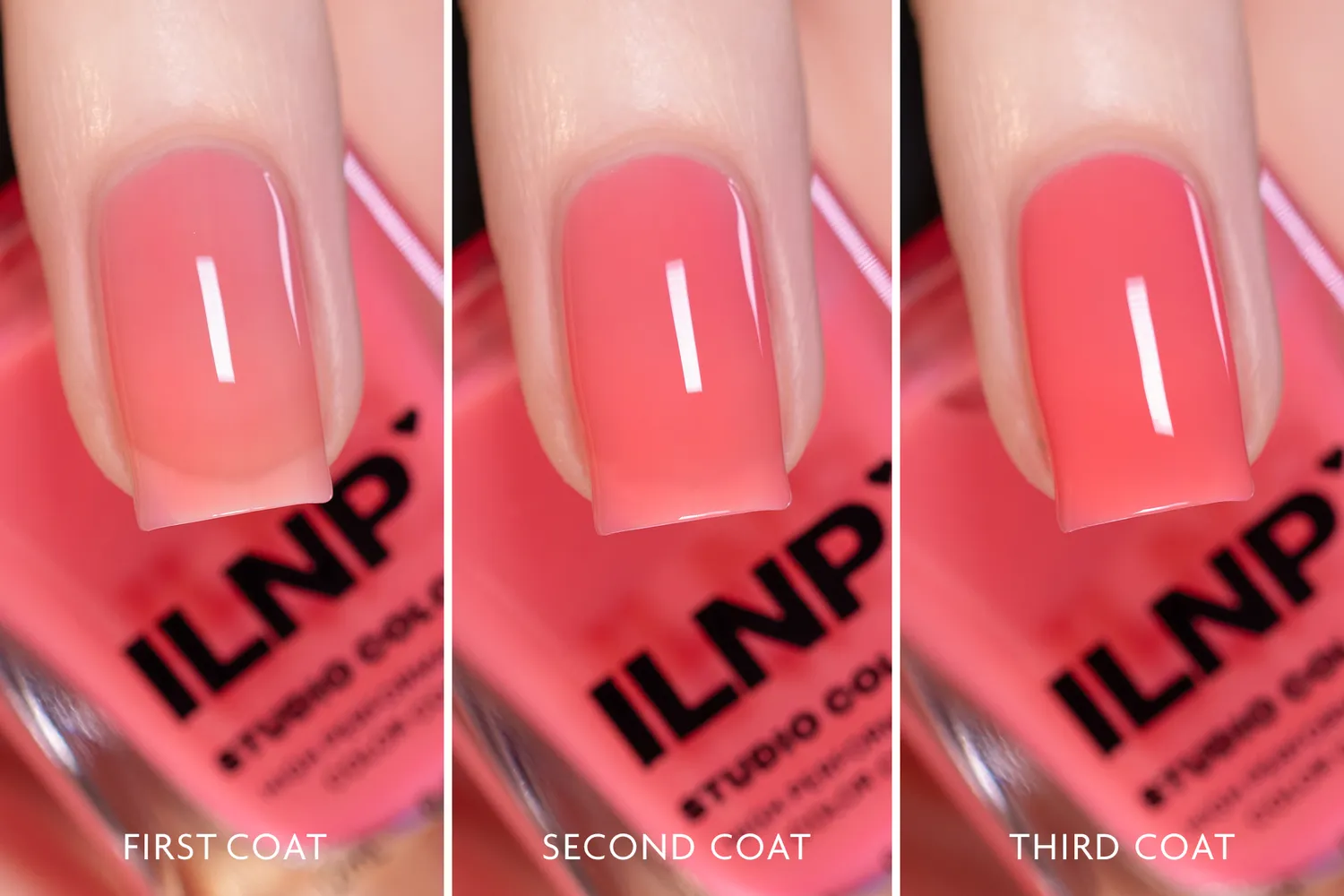 ILNP Watercolor Pink Slush jelly nagellack rosa