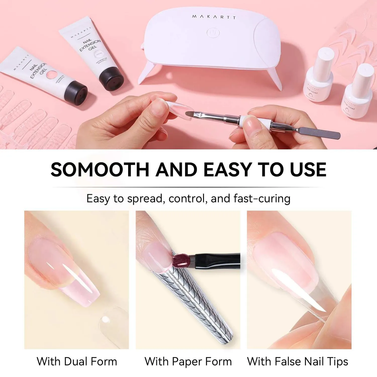 Makartt Bare Nude polygel set 4x15ML neutral