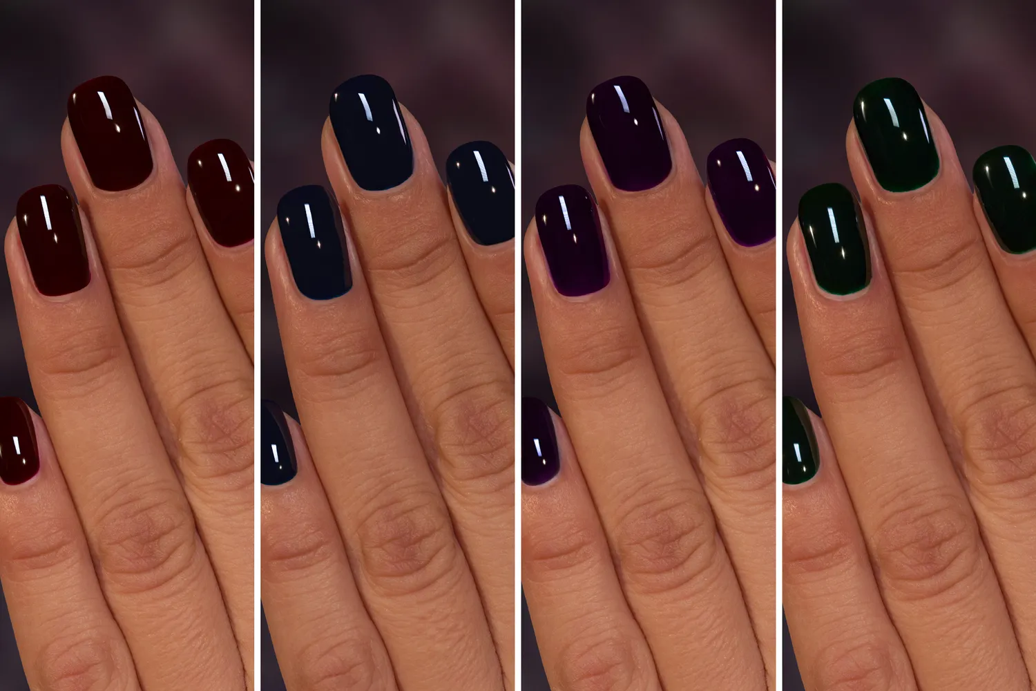 ILNP Thorns Collection nagellack 4-pack mörk jelly