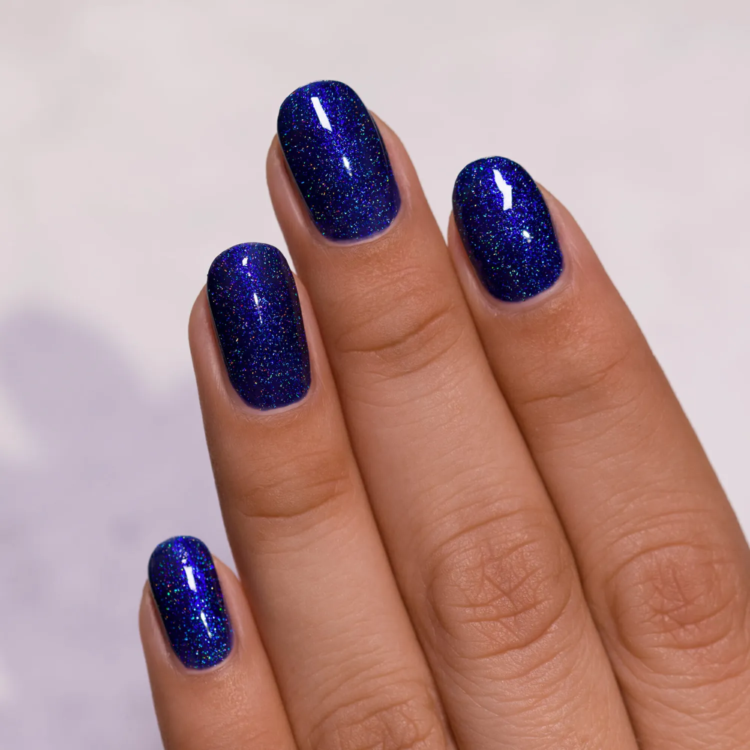 ILNP Downpour nagellack indigoblå holografisk