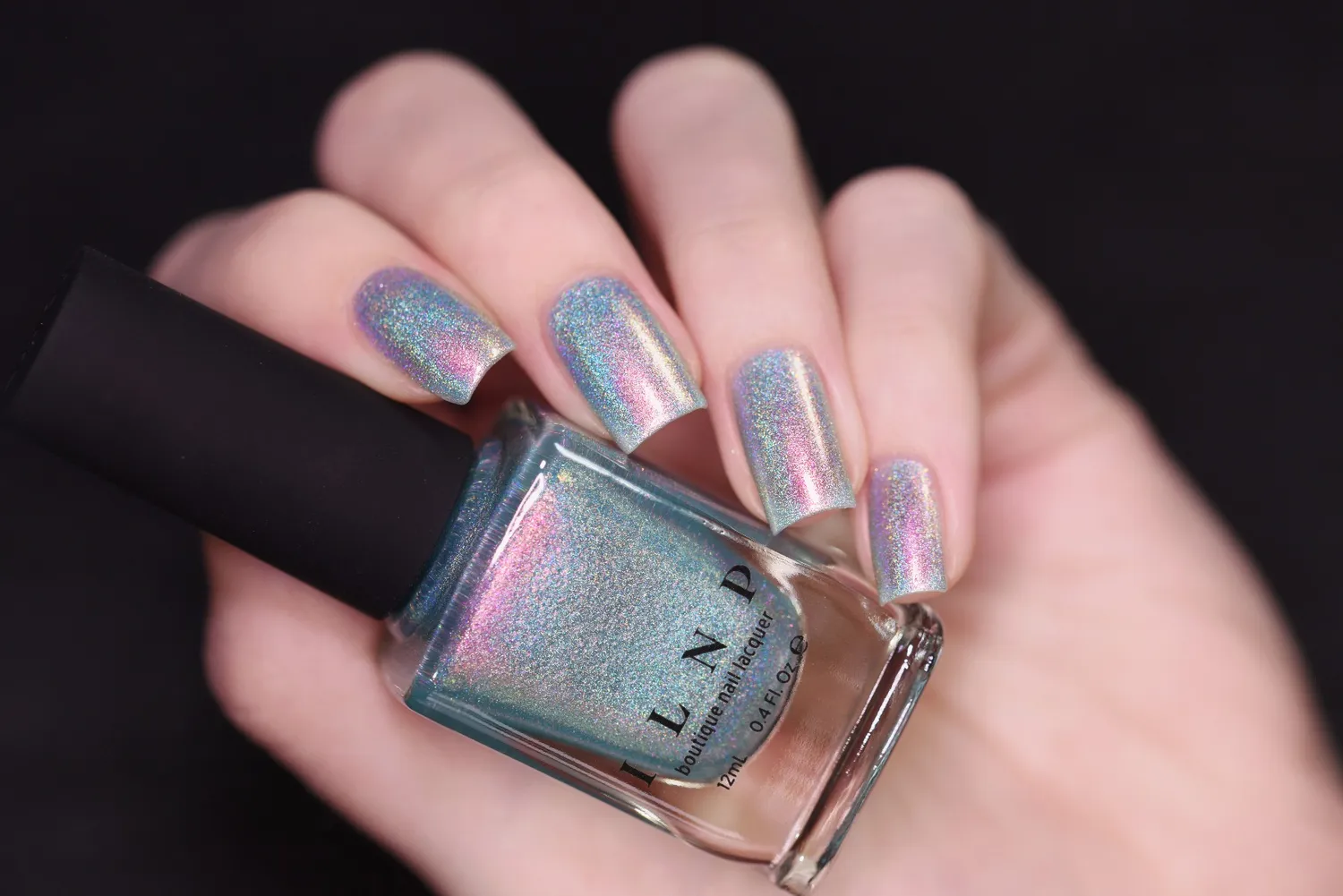 ILNP Summer Lovin nagellack pastellteal med rosa holo