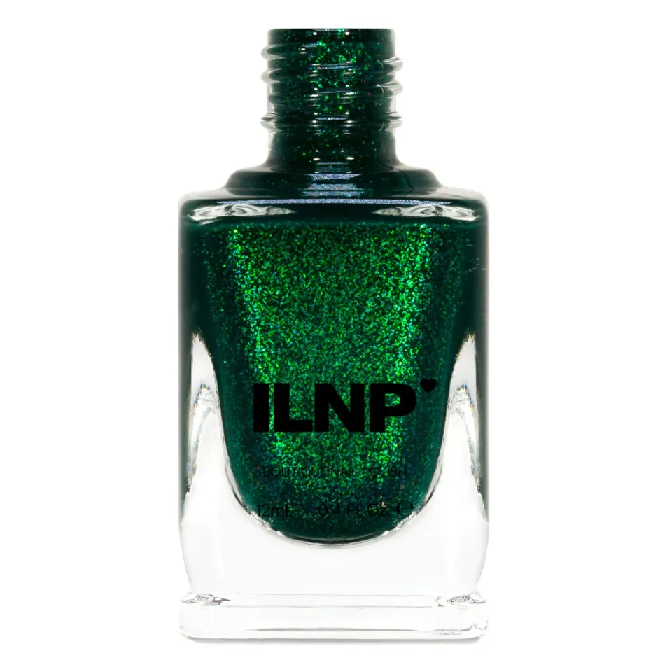 ILNP Good Fortune nagellack smaragd shimmer
