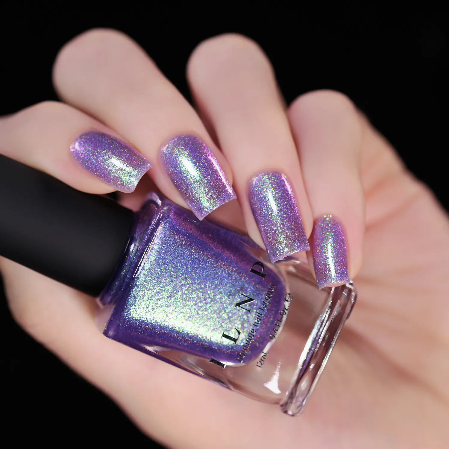 ILNP Drive-In nagellack mörklila jelly skiftande