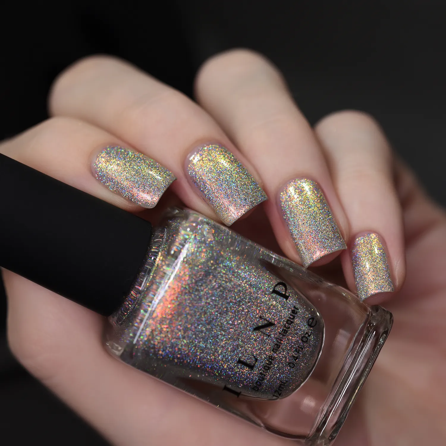 ILNP nagellack Fired Up orange holografisk