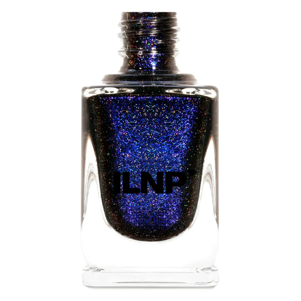 ILNP Trapped Nocturnal nagellack svart med blått skimmer