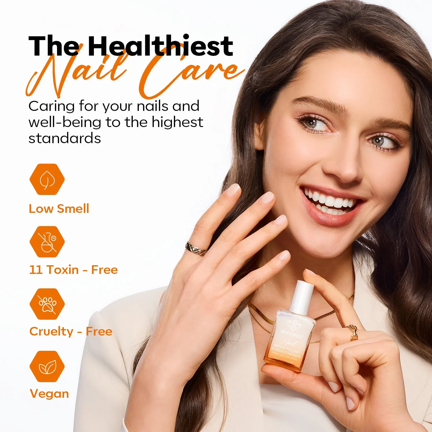 Modelones nagelstärkare bundle set stärkande åsfyllare
