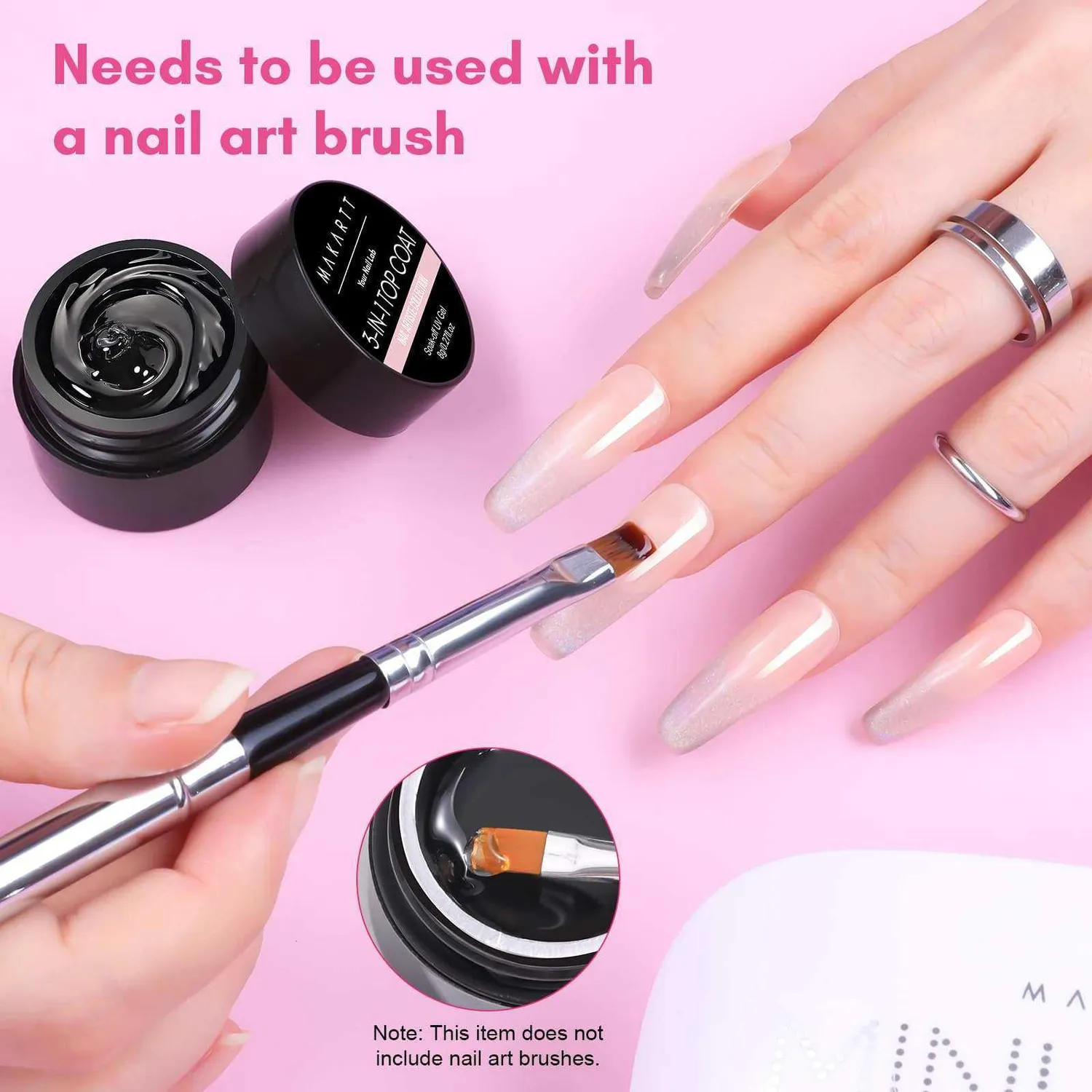 Makartt 3-in-1 Hard Gel Top Coat gel topplack